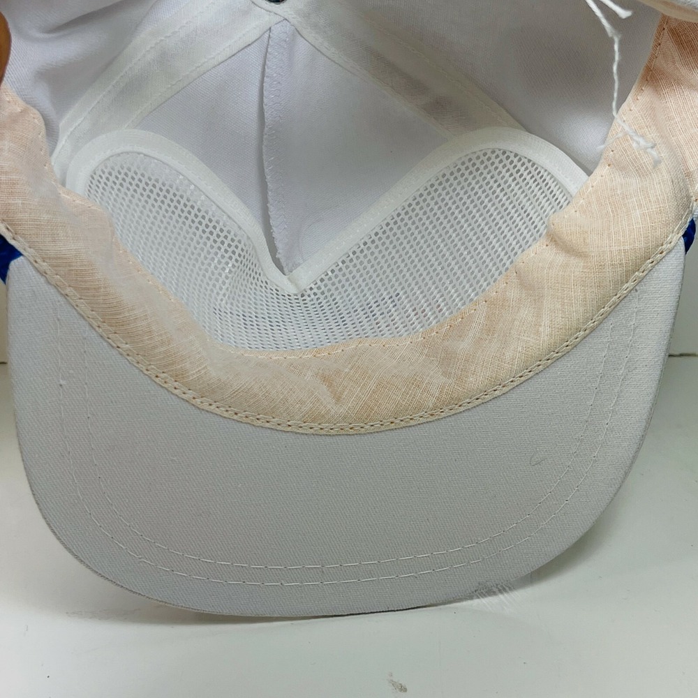 Vintage Desert Storm Military Rope Hat White Snapback Eagle Jet Tank Graphic Cap - Picture 6 of 7